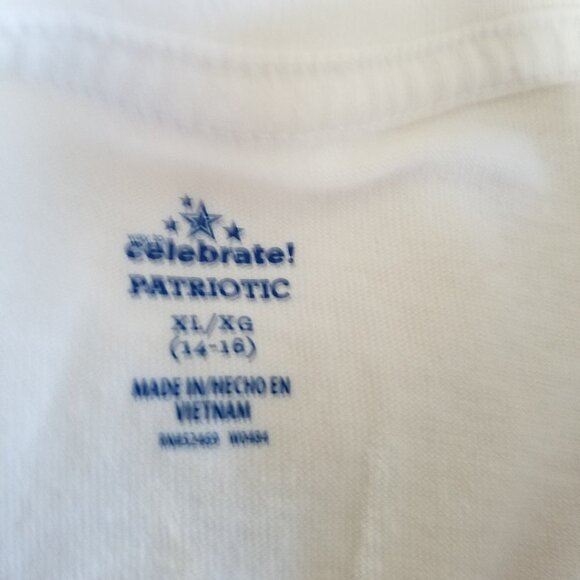 Celebrate Patriotic 4th of July  Hippie Peace Sign Sleeveless Tee XL - Picture 4 of 8